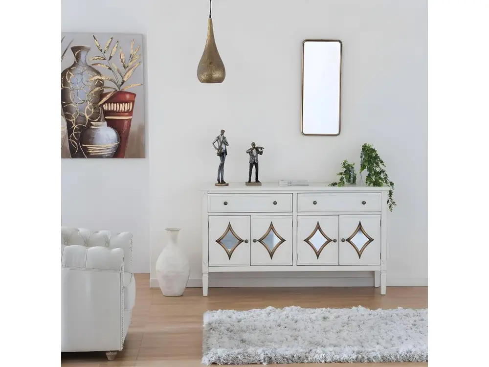 Miroir mural en métal Golden 33x3x72 cm