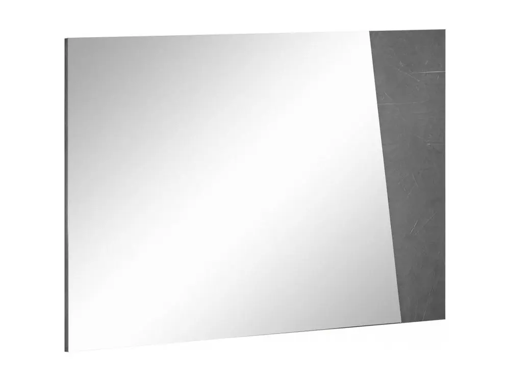 Miroir Dabadal, Miroir de salle de bain, 100% Made in Italy, 80x2h60 cm, Ardoise