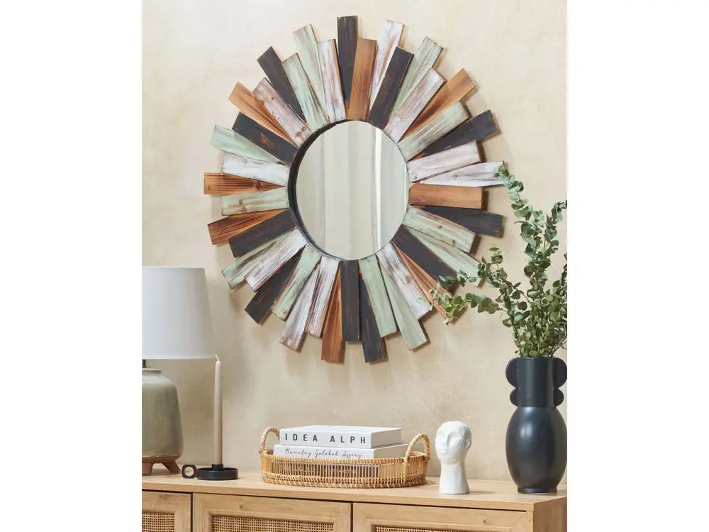 Miroir mural ø 75 cm multicolore TAMPICO