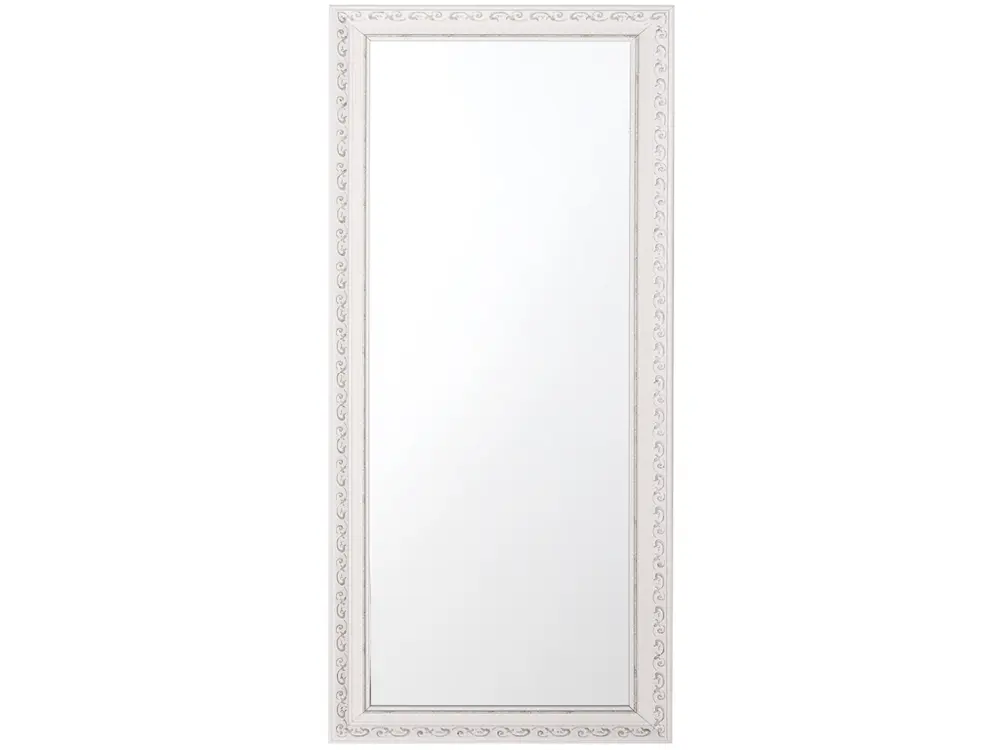 Miroir blanc et argenté 50 x 130 cm MAULEON