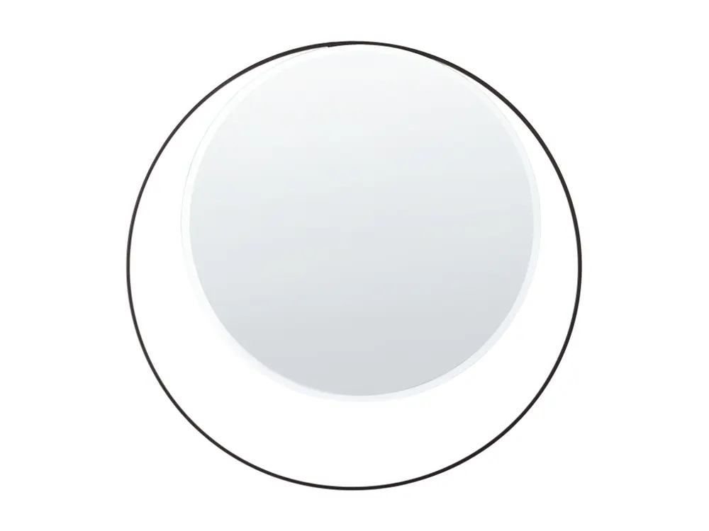 Miroir en métal rond ø 50 cm noir AGDE