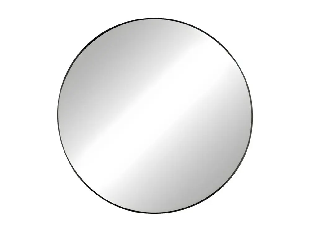 Miroir rond 70cm contour en métal PALACE