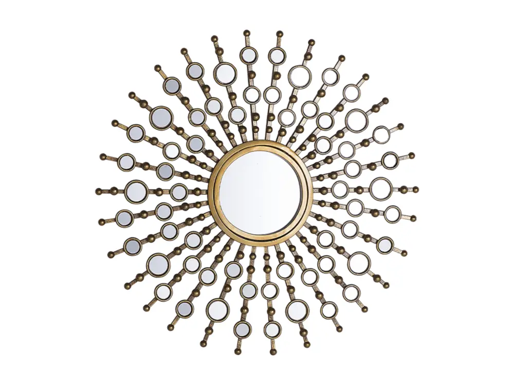 Miroir rond doré ø 70 cm BLOIS