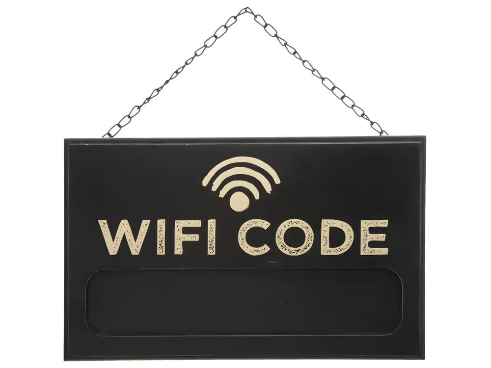 Plaque Mémo pour WIFI CODE 35 x 22 cm