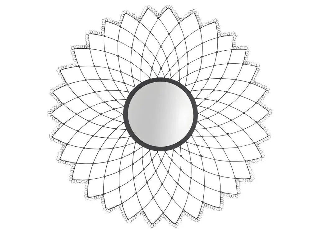 Miroir mandala noir d79 cm