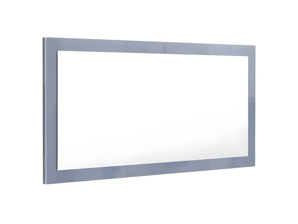 Miroir haute brillance gris 110 x 52 cm