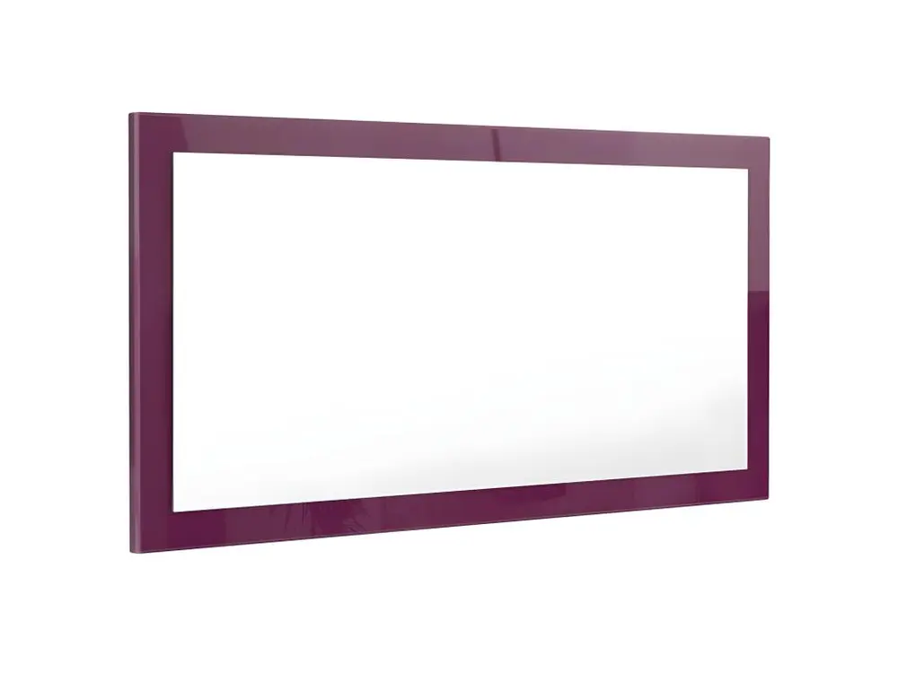 Miroir haute brillance prune 110 x 52 cm