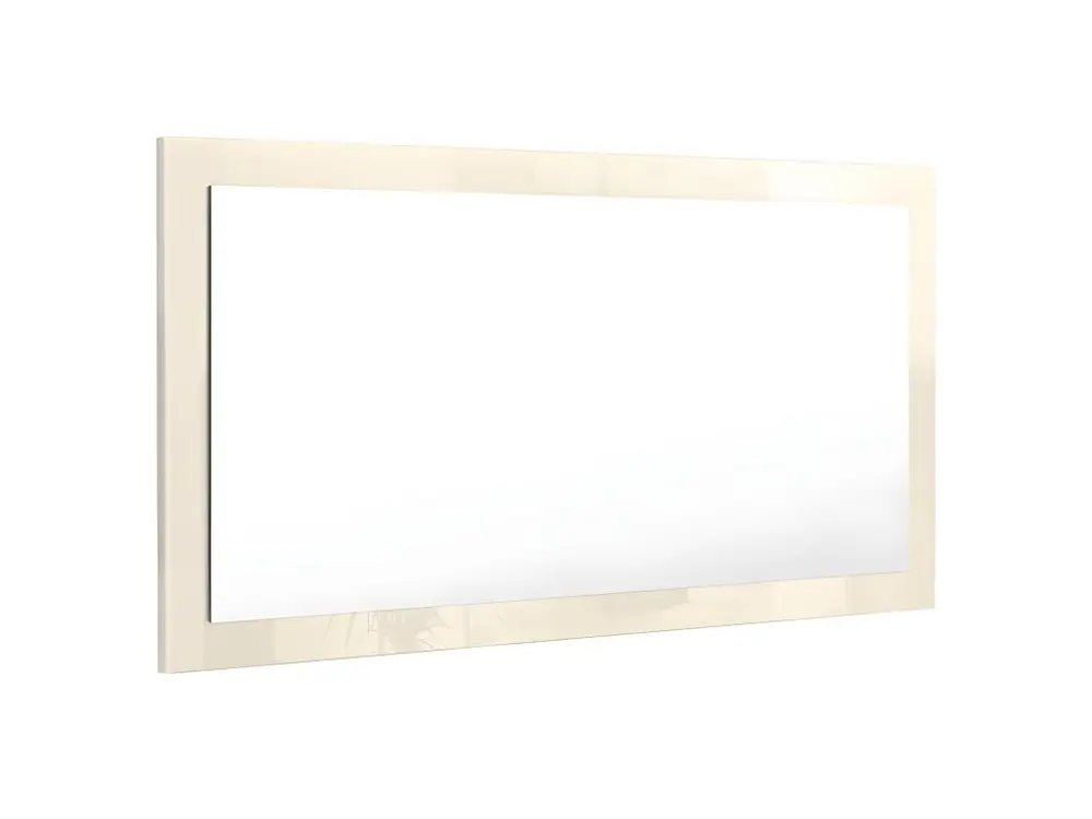 Miroir haute brillance crème 110 x 52 cm