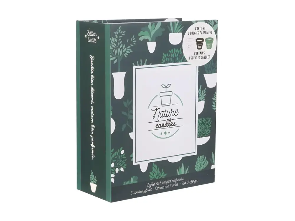 Coffret 3 bougies Nature candles