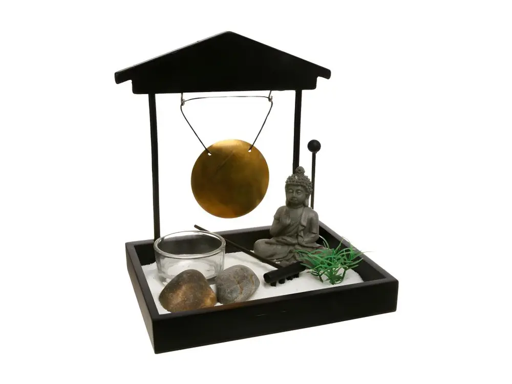 Jardin Zen Bouddha "Tori" 16cm Noir