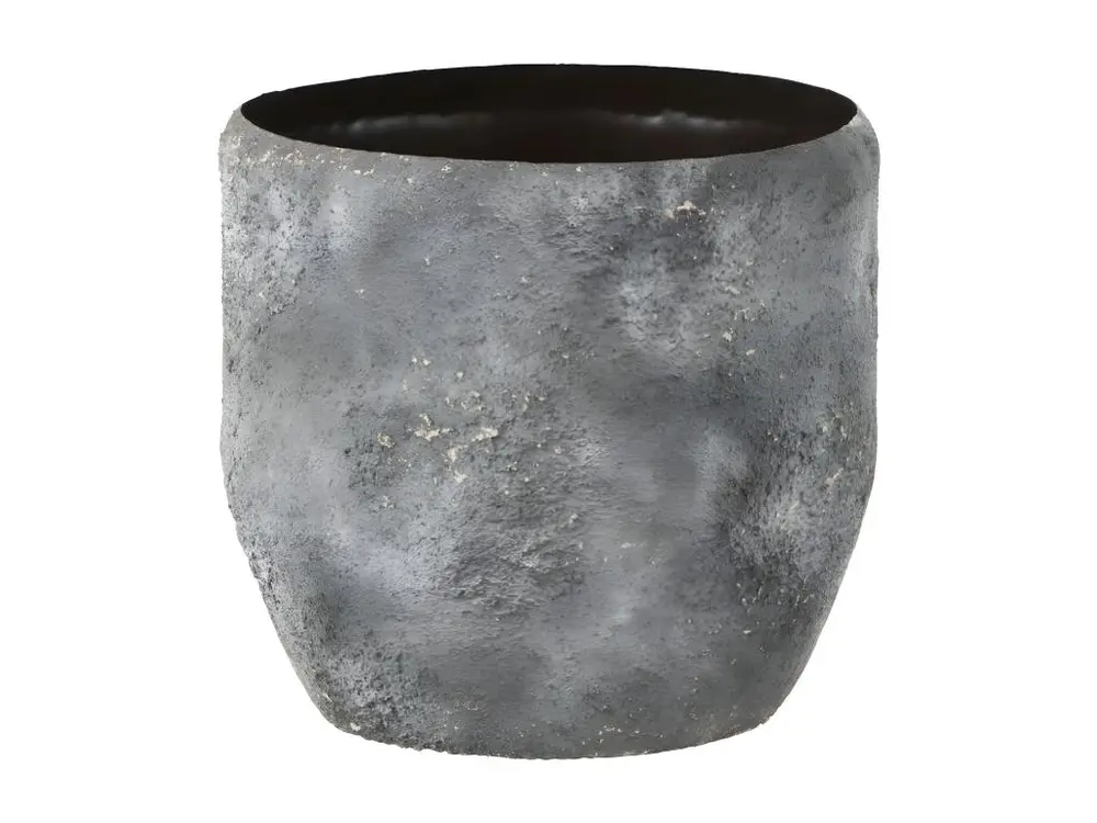 Vase Design en Métal "Effy" 39cm Gris