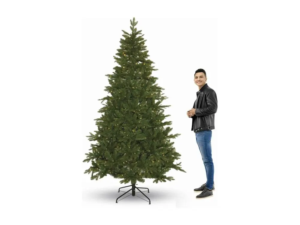 Marte LED - Sapin de Noël effet réaliste avec lumières LED et télécommande ø142x230H, 2540 branches