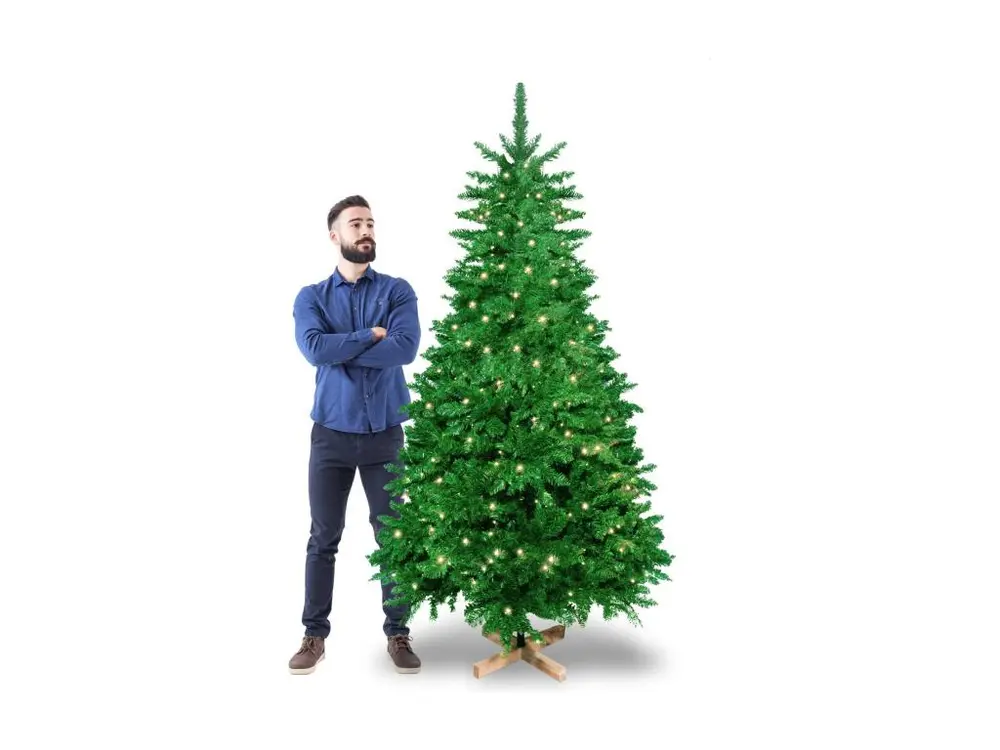 Cupid - Sapin de Noël avec lumières LED ø114 x210H, 1200 branches