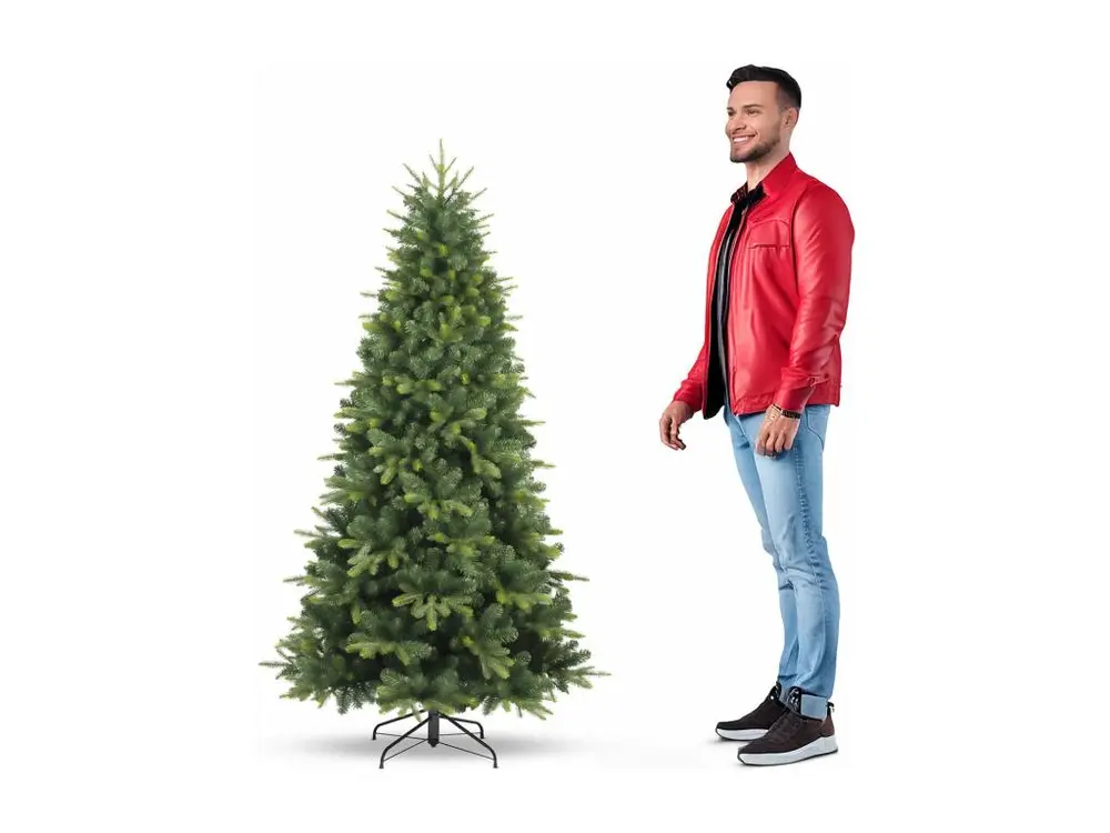 Savana - Sapin de Noël effet réaliste en PE et PVC ø81x150H, 497 branches