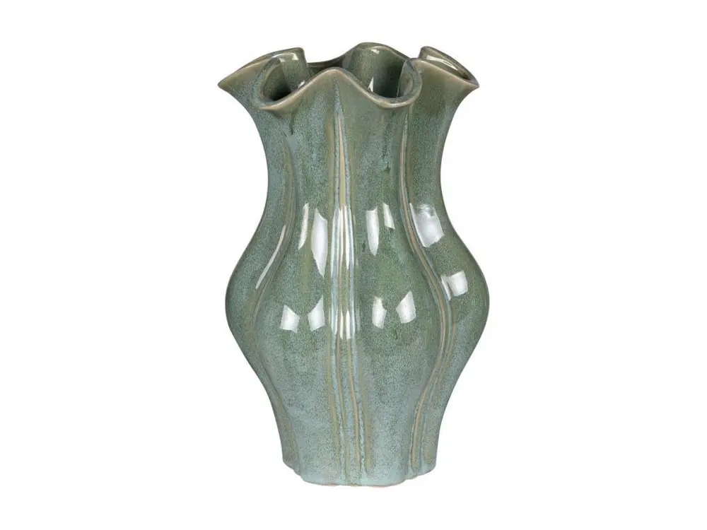 Vase Curve vert 18x28,5 cm