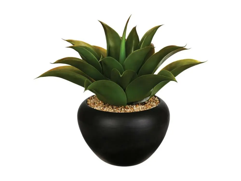 Plante artificielle Aloe vera Pot en céramique H 37 cm