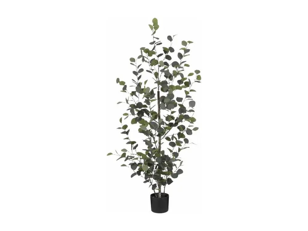 Plante artificielle en tissu et 20% plastique et fer et ciment et 20% bois - H150 x Ø30 cm - Vert - EUCALYPTUS