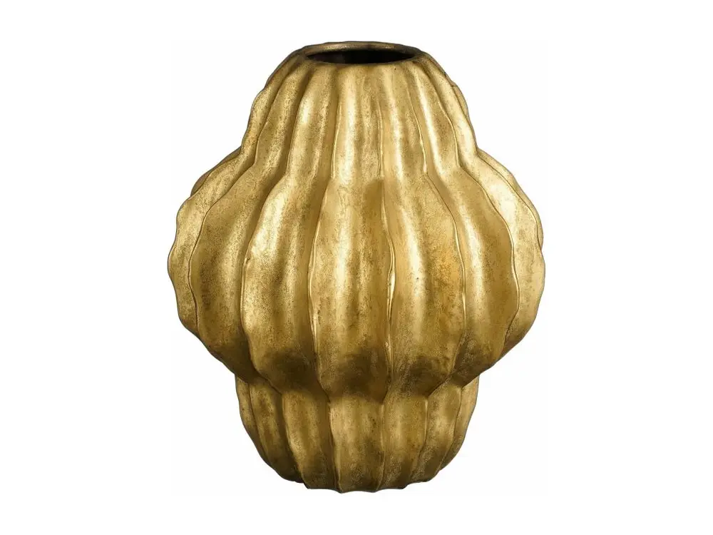 Vase en céramique - 28 x Ø24.5 - Doré - ALTEA