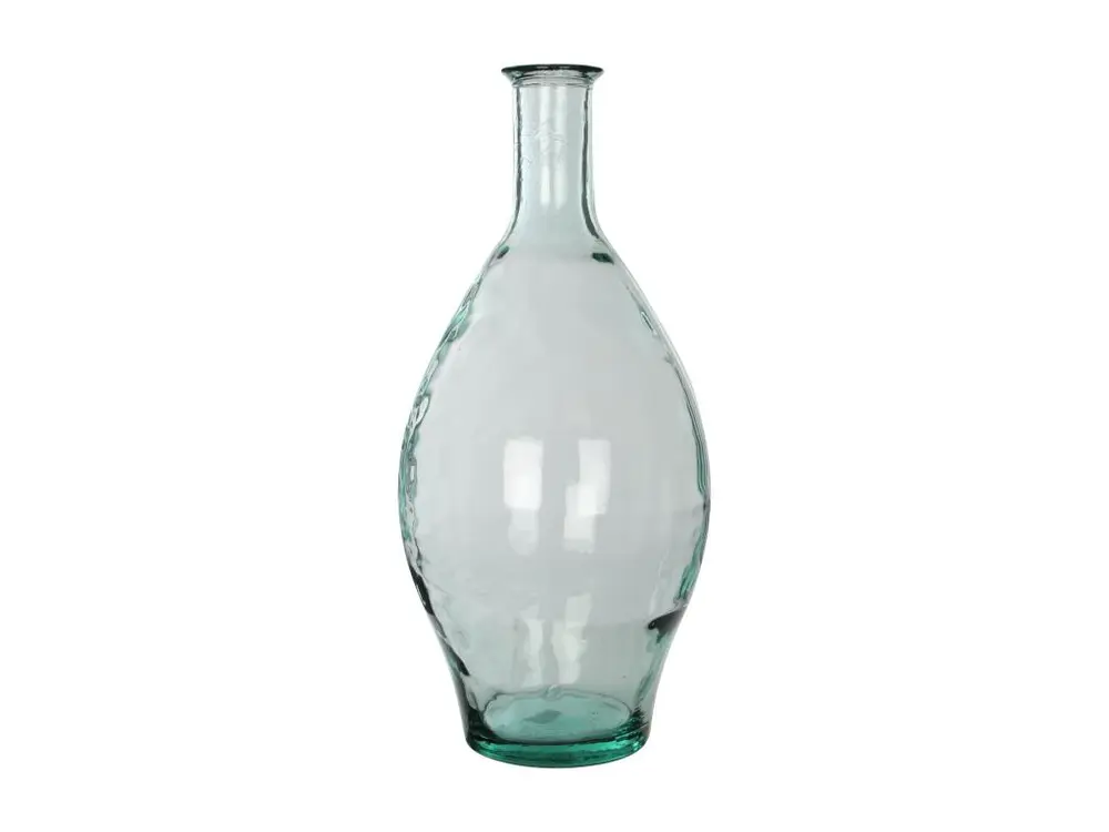 Bouteille decorative en verre recyclé - Ø28 x 60 - Transparent - KYARA