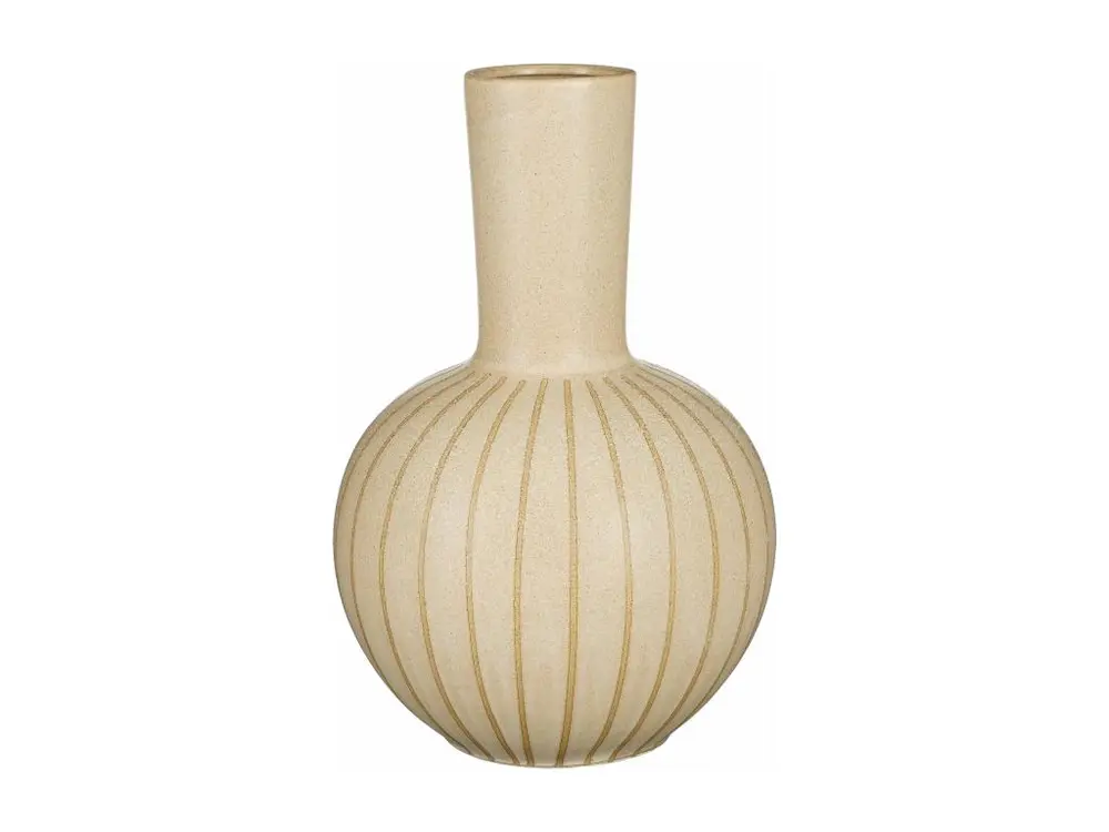 Vase en céramique - 52 x Ø34 - Crème - HOLM