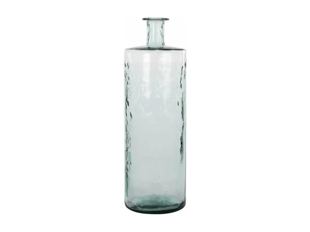 Bouteille decorative en verre recyclé - Ø25 x 75 - Transparent - GUAN