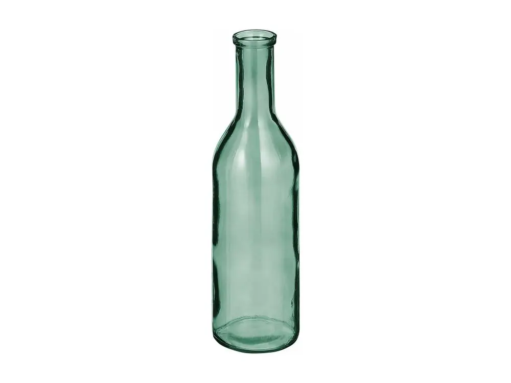 Bouteille decorative en verre recyclé - Ø15 x 50 - Vert - RIOJA