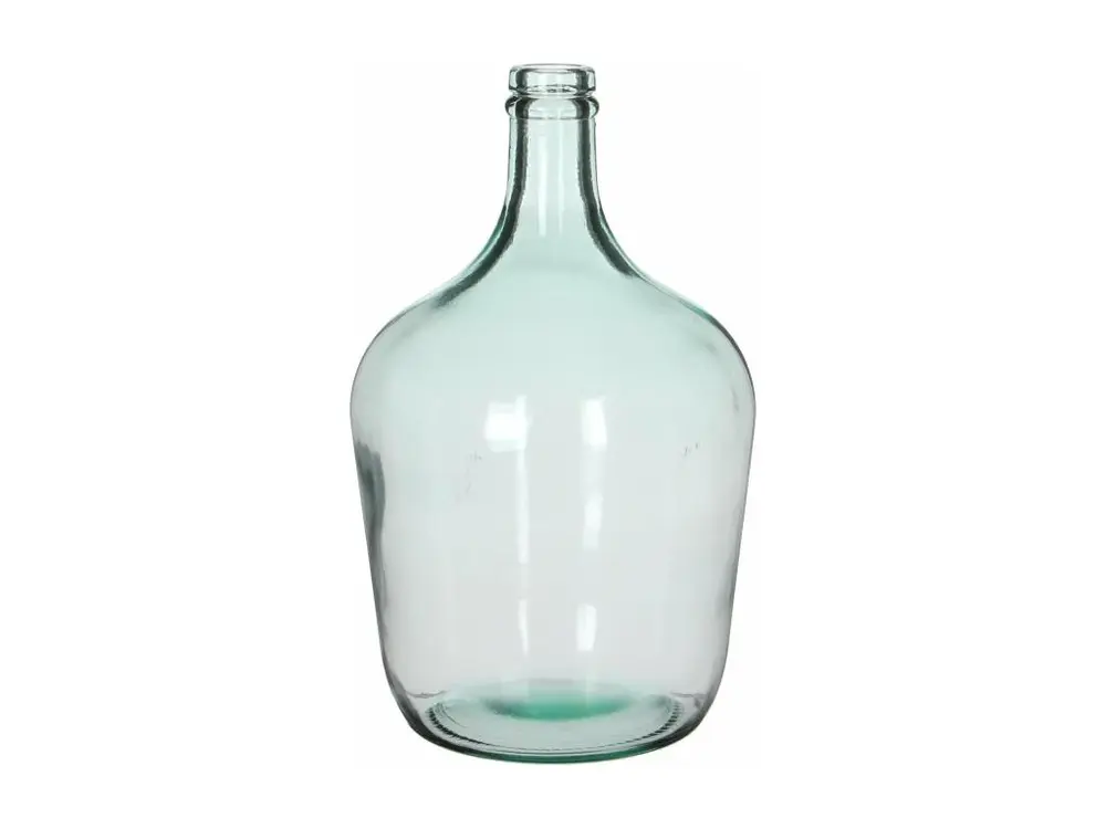 Bouteille decorative en verre recyclé - Ø18 x 30 - Transparent - DIEGO