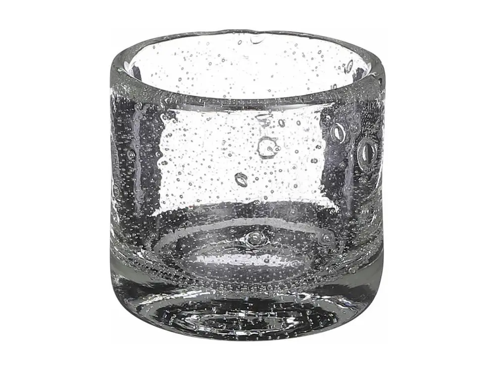 Vase en verre recyclé - 8 x Ø8.5 - Transparent - ESTELLE