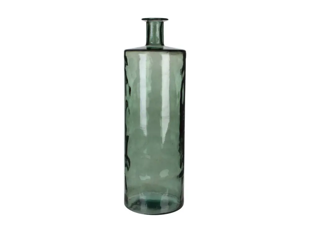 Bouteille decorative en verre recyclé - Ø25 x 75 - Vert - GUAN