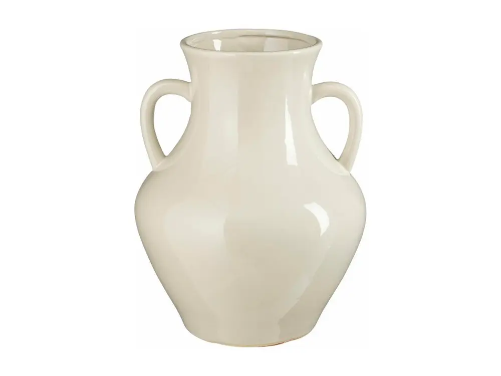 Vase en céramique - 33 x Ø26 - Blanc cassé - MARIAN