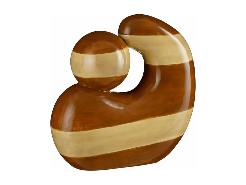 Sculpture en dolomie - 25.5 x 10.5 x 25 - Ocre -