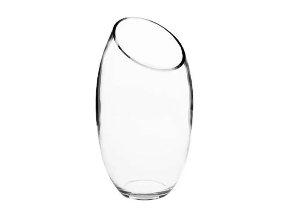 Vase en Verre "Bombé" 27cm Transparent