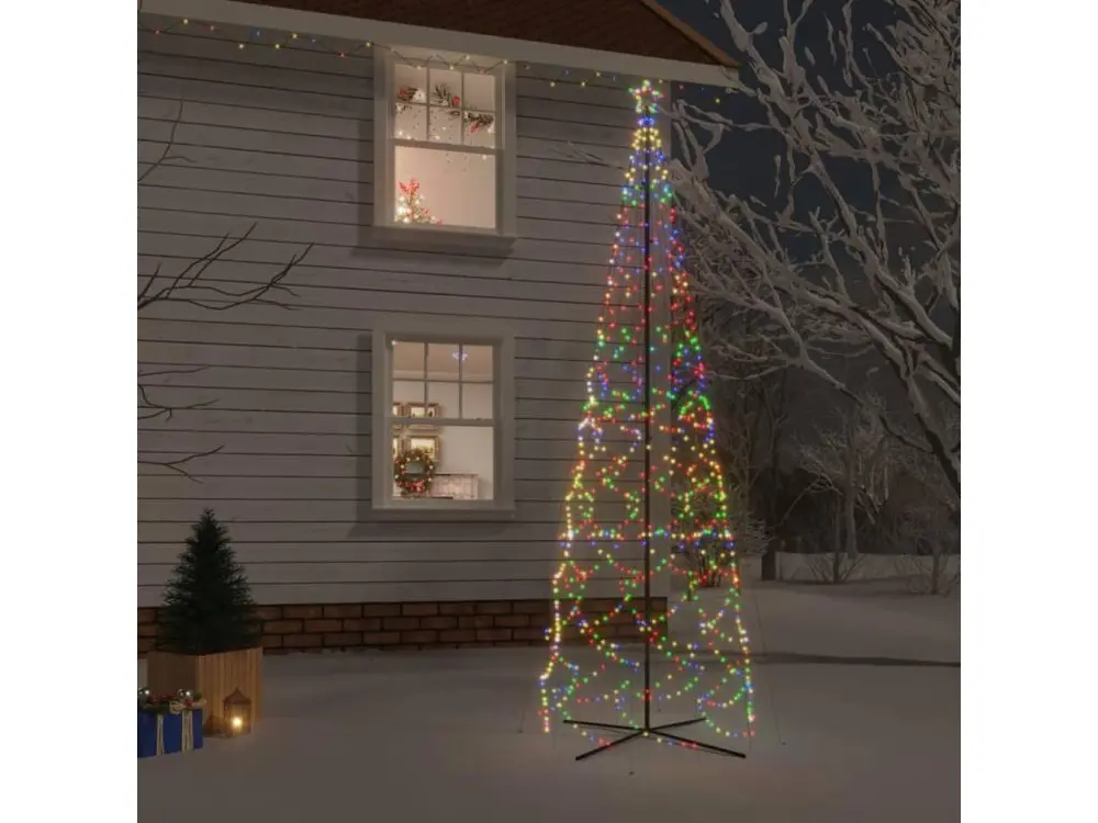 Arbre de Noël cône 1400 LED Colorées 160x500 cm