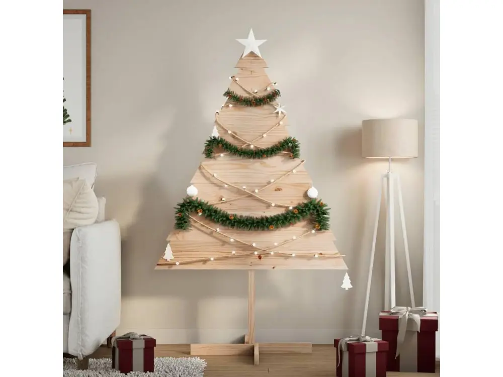 Arbre de Noël en bois pour décoration 150 cm bois massif