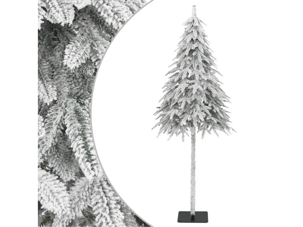 Sapin de Noël artificiel avec neige floquée 210 cm