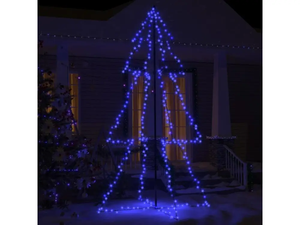 Arbre de Noël cône 300 LED d'intérieur/d'extérieur 120x220 cm