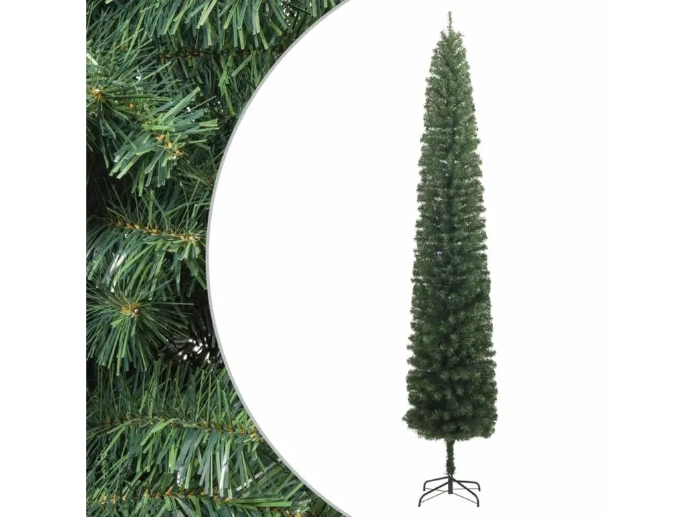 Sapin de Noël mince avec support 300 cm PVC