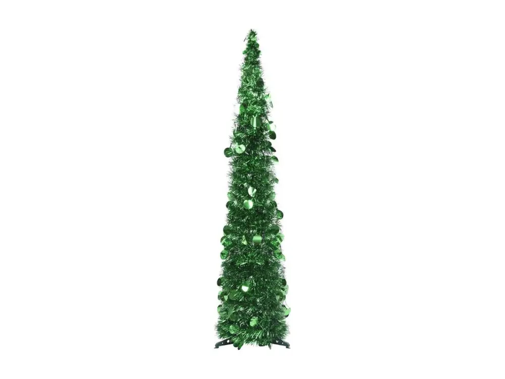 Sapin de Noël artificiel escamotable vert 120 cm PET