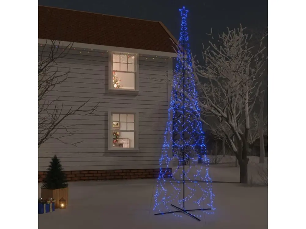 Arbre de Noël cône 3000 LED Bleues 230x800 cm