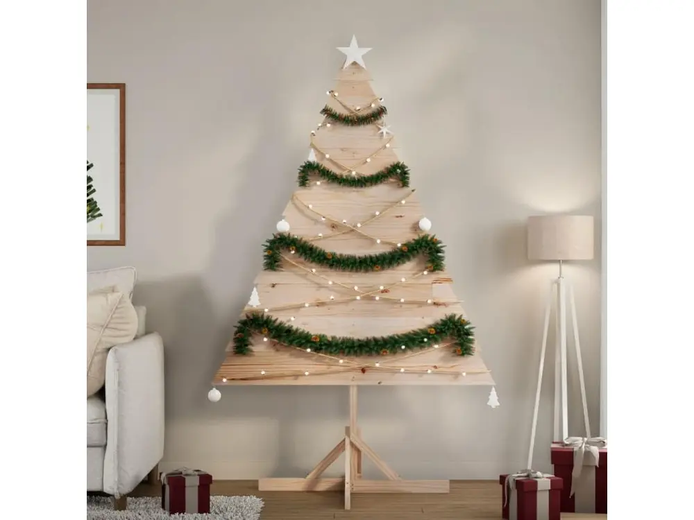 Arbre de Noël en bois pour décoration 180 cm bois massif