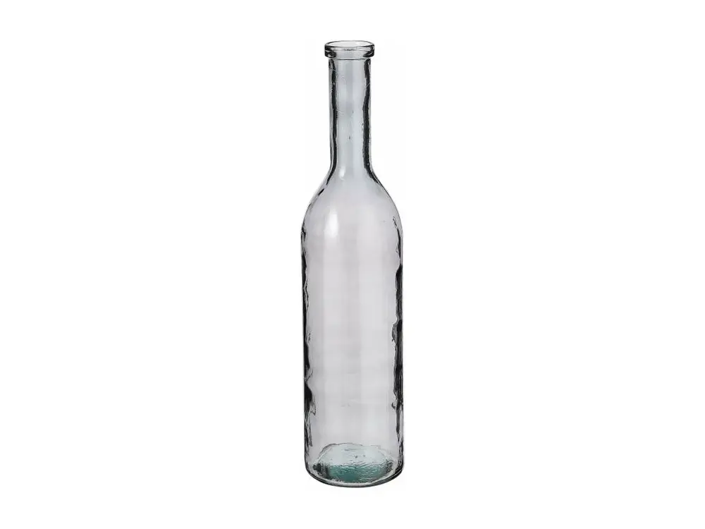 Bouteille decorative en verre recyclé - Ø18 x 75 - Gris foncé - RIOJA