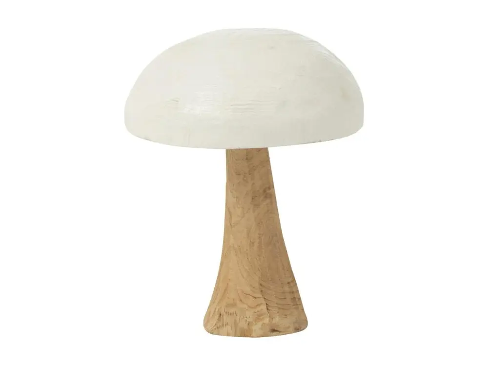 Champignon décoratif en bois 39 cm