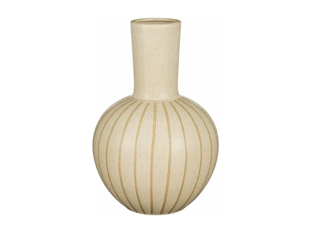 Vase en céramique - 42 x Ø27.5 - Crème - HOLM