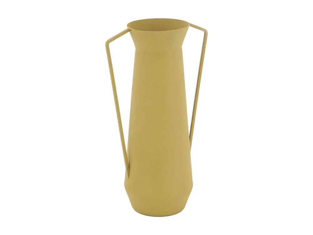 Vase en métal Jaune