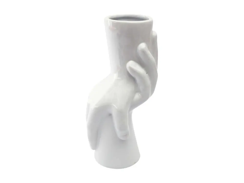 Vase en dolomite Main 24 cm