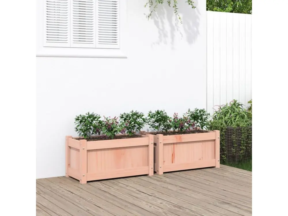 Jardinières 2 pcs bois massif douglas