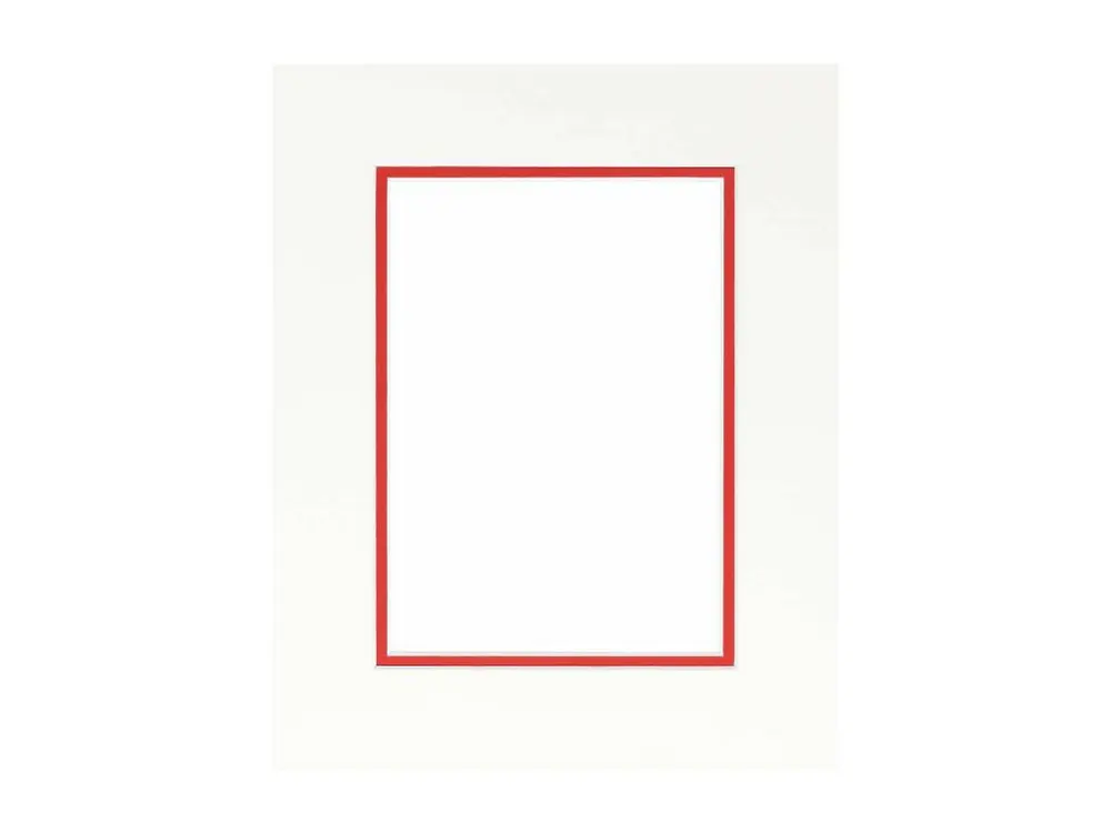 Passe-partout double rouge 30x40 cm ouverture 20x30 cm