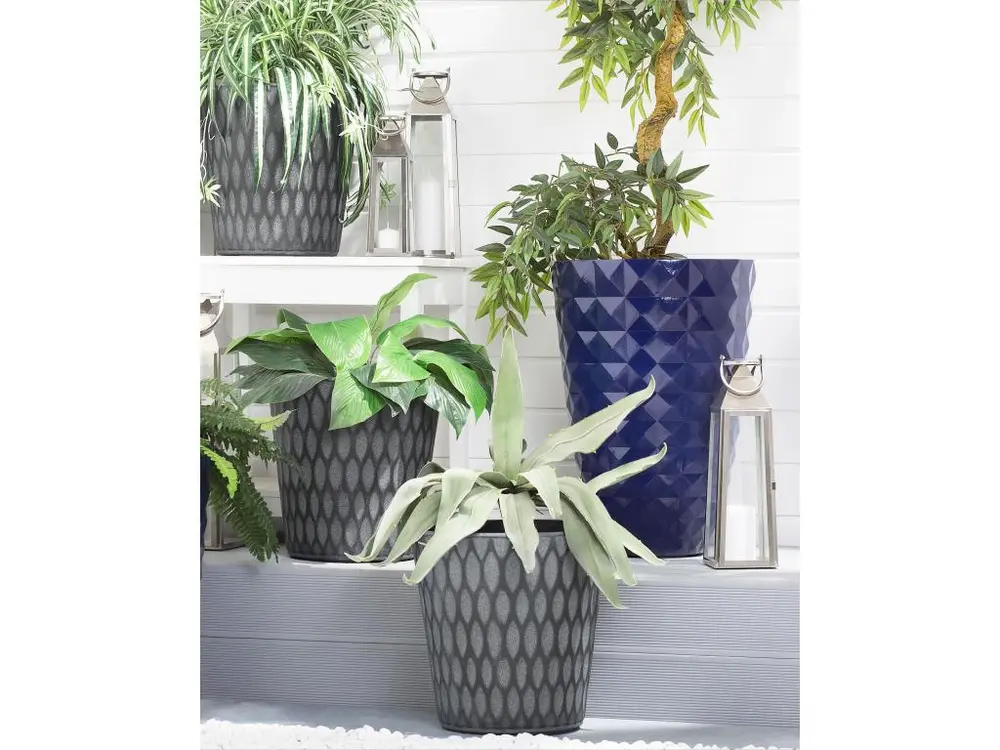 Cache-pot gris foncé ⌀35 cm LAVRIO