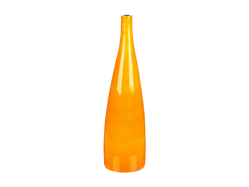 Vase à fleurs en terre cuite 50 cm orange SABADELL