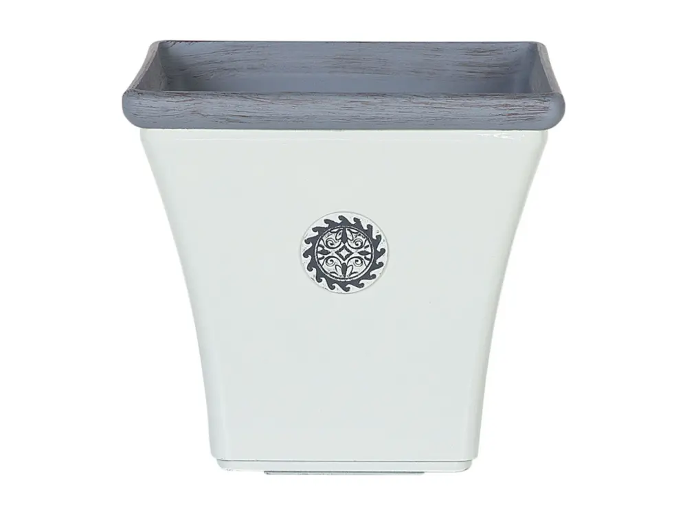 Cache-pot blanc 37 x 37 x 35 cm ELATEIA